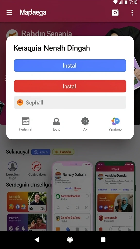 Antarmuka yang mudah digunakan untuk semua pemain.