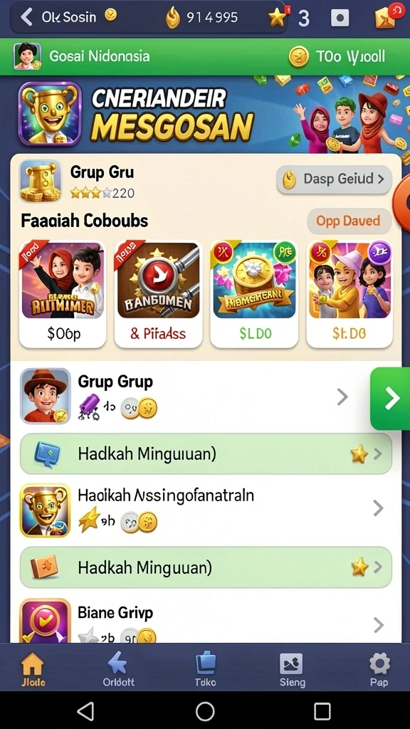 Karakter-karakter unik yang siap untuk dimainkan.