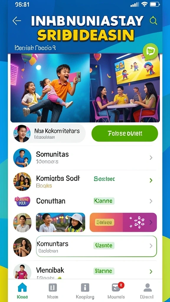 Tampilan antarmuka yang menarik dan user-friendly.