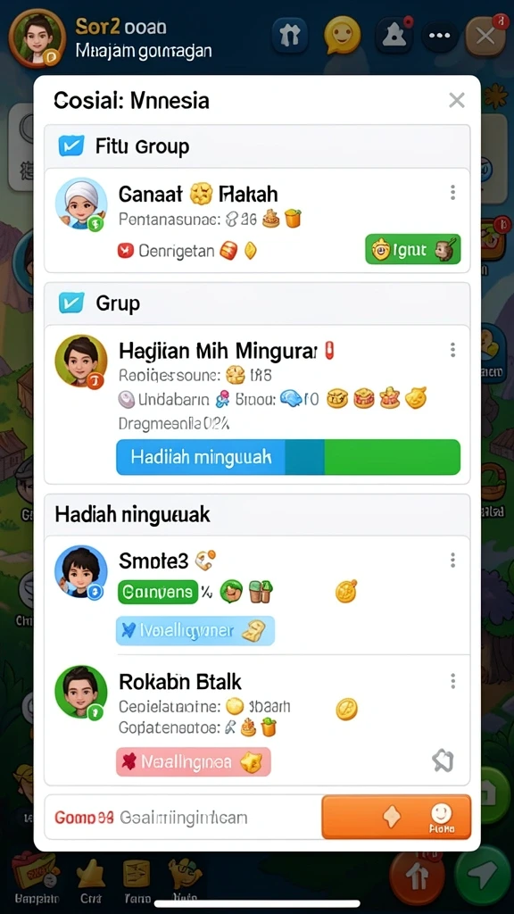 Sesi multiplayer yang seru dan kompetitif.