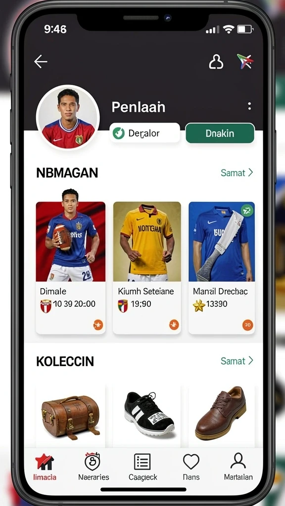 Tampilan karakter yang penuh warna dan menarik.