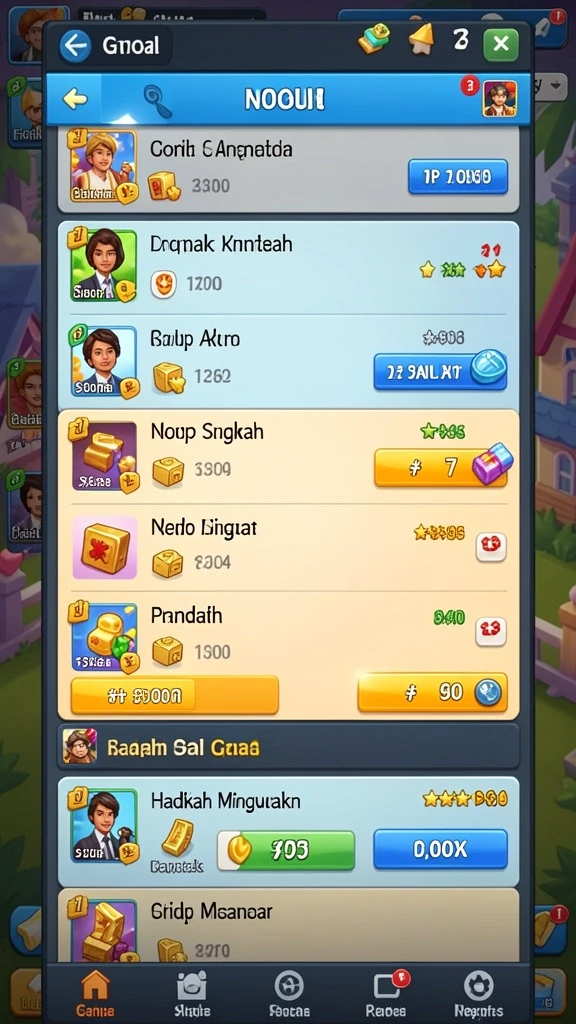 Tangkap layar menampilkan karakter utama dalam mode permainan.