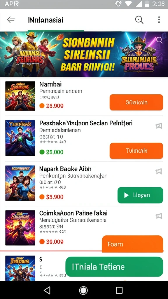 Tampilan grafis yang memukau dalam setiap level.