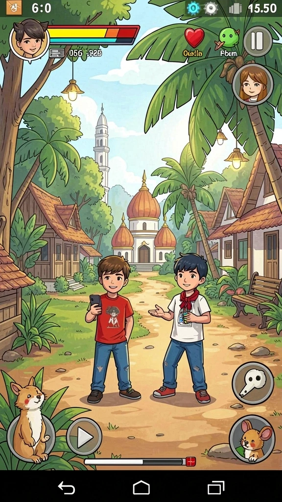 Penggambaran aksi yang seru dan menegangkan.