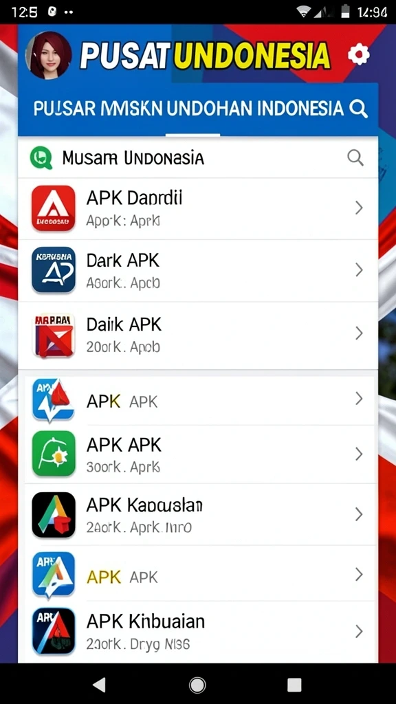 Tampilan utama yang menarik dan user-friendly.