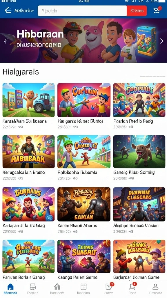 Berbagai tantangan yang menyenangkan dan menarik.