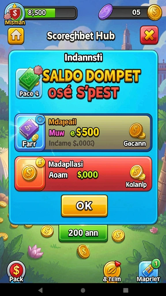 Tampilan awal ODDIGO yang menarik dan penuh warna.