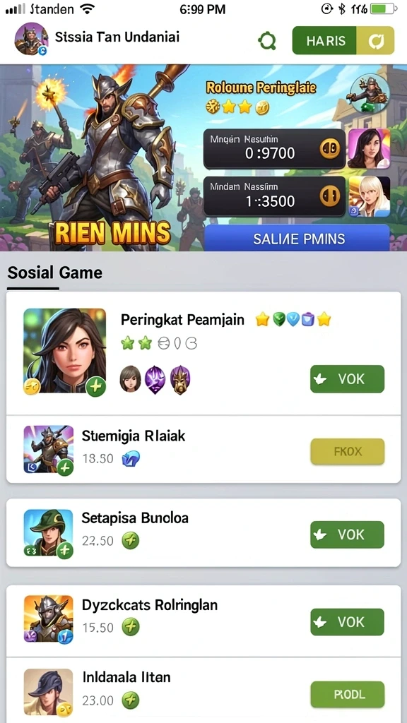 Tangkapan layar saat pemain menerima hadiah bonus.