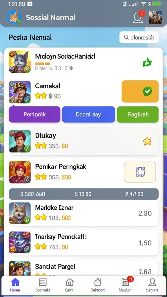 Screenshot tampilan grafis game V07 yang memukau.