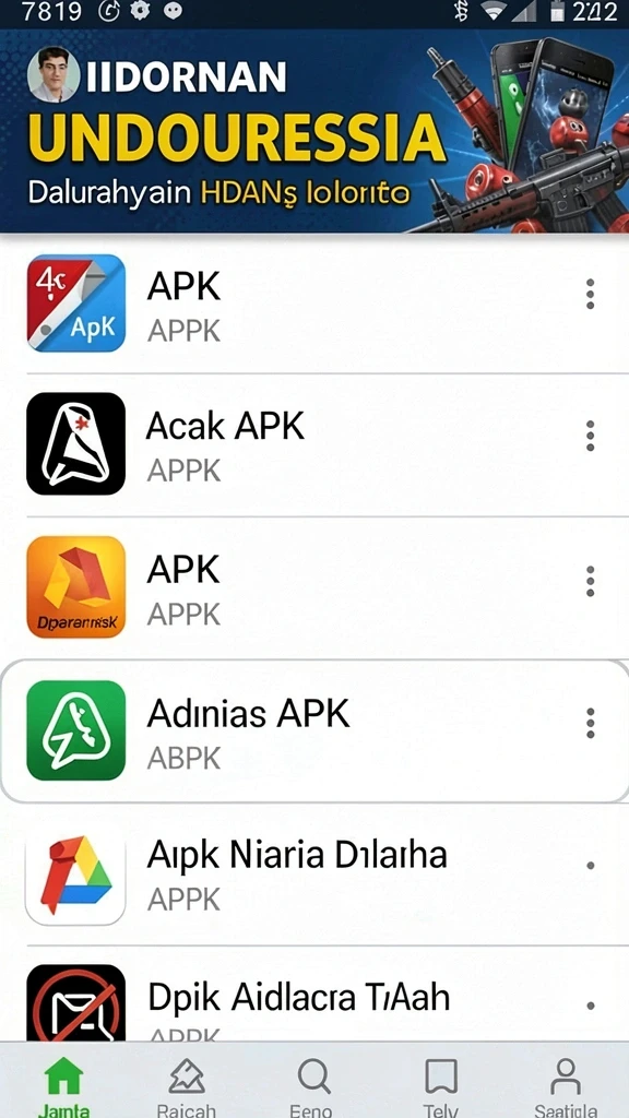 Menampilkan antarmuka utama game yang menarik.
