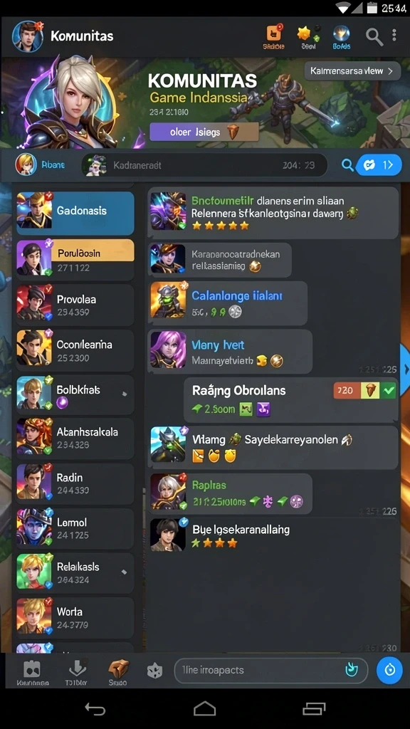 Screenshot tampilan menu utama game WINIDN.